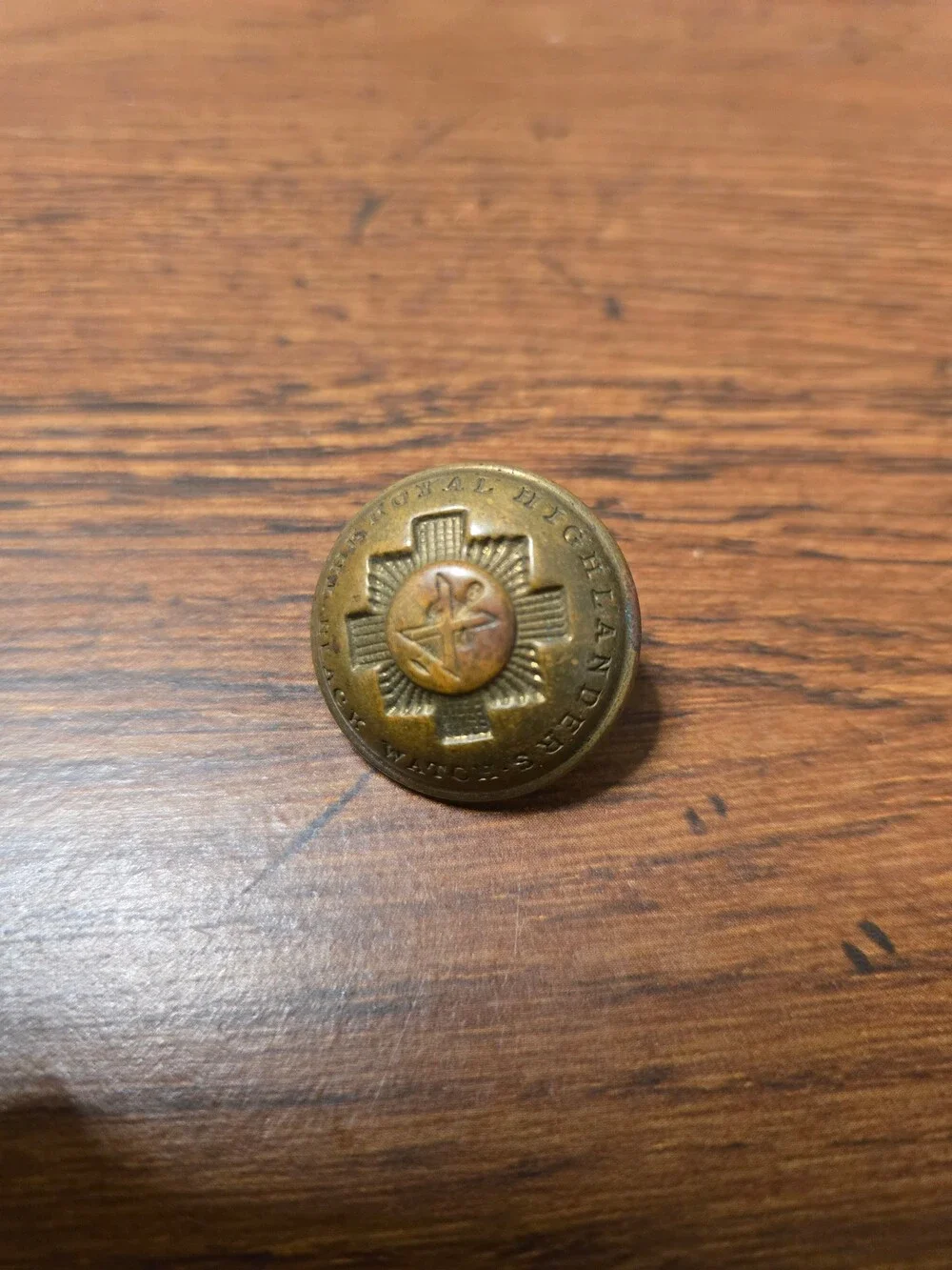 Royal Highlanders Black Watch & Machine Gun Corps Vintage Brass Military Buttons